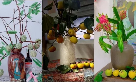 Chớm thu, hội yêu hoa mê mẩn trưng cành quả bình dân, không lo héo tàn cắm xong ăn luôn