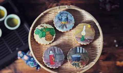 Chưa đến rằm tháng 8 chị em đã tới tấp khoe ảnh bánh Trung Thu đẹp như tranh