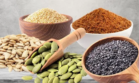 Các loại hạt chứa nhiều sắt nên có trong chế độ ăn uống