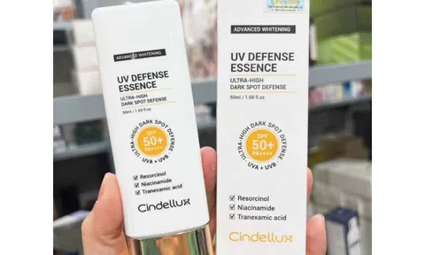 Kem chống nắng Cindellux Advanced Whitening UV Defense Essence bị đình chỉ lưu hành trên toàn quốc