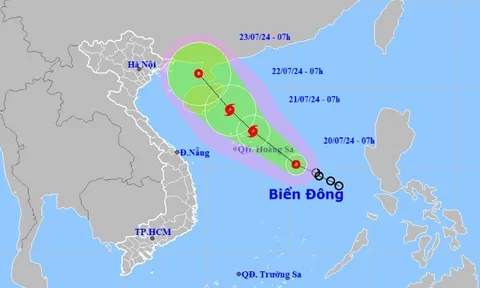 Áp thấp nhiệt đới có thể mạnh lên thành bão, nhiều nơi mưa dông