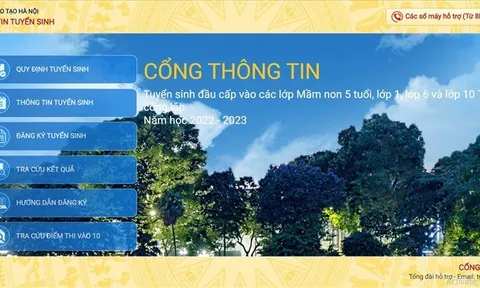 Hà Nội tuyển sinh đầu cấp trực tuyến đạt tỷ lệ cao