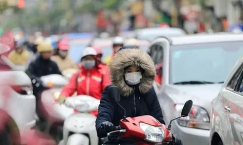 Gió mùa đông Bắc tràn về, miền Bắc mưa, rét từ chiều nay