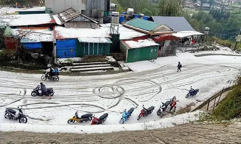 Lý giải hiện tượng mưa đá dày đặc, phủ trắng nhiều tỉnh phía Bắc