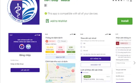 Ra mắt ứng dụng khai báo y tế toàn dân, kiểm soát Covid-19