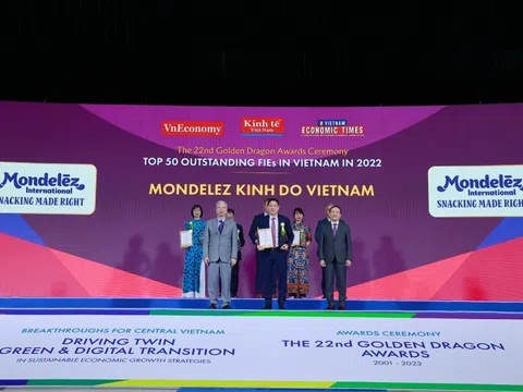 Mondelez Kinh Đô được trao giải thưởng Rồng Vàng năm 2023