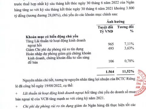 Bức tranh hoạt động kinh doanh của Vietcombank vẫn tiềm ẩn rủi ro