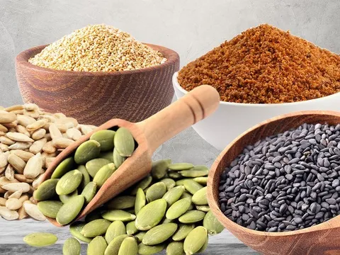Các loại hạt chứa nhiều sắt nên có trong chế độ ăn uống