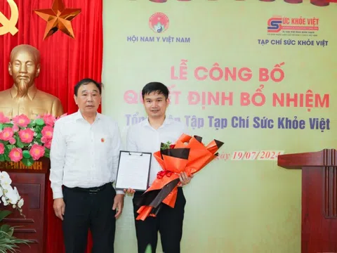 Hà Nội: Nhà báo Chúc Kim Vinh giữ chức vụ Tổng biên tập Tạp chí Sức khoẻ Việt