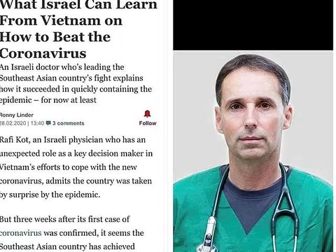 Bác sĩ Israel xin lỗi về thông tin hỗ trợ Việt Nam phòng chống Covid-19
