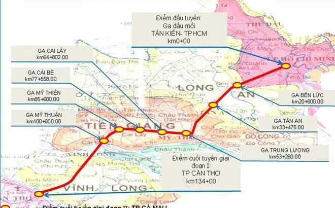 Tuyến đường sắt TP. HCM - Cần Thơ sẽ giúp thay đổi bộ mặt giao thông miền Tây